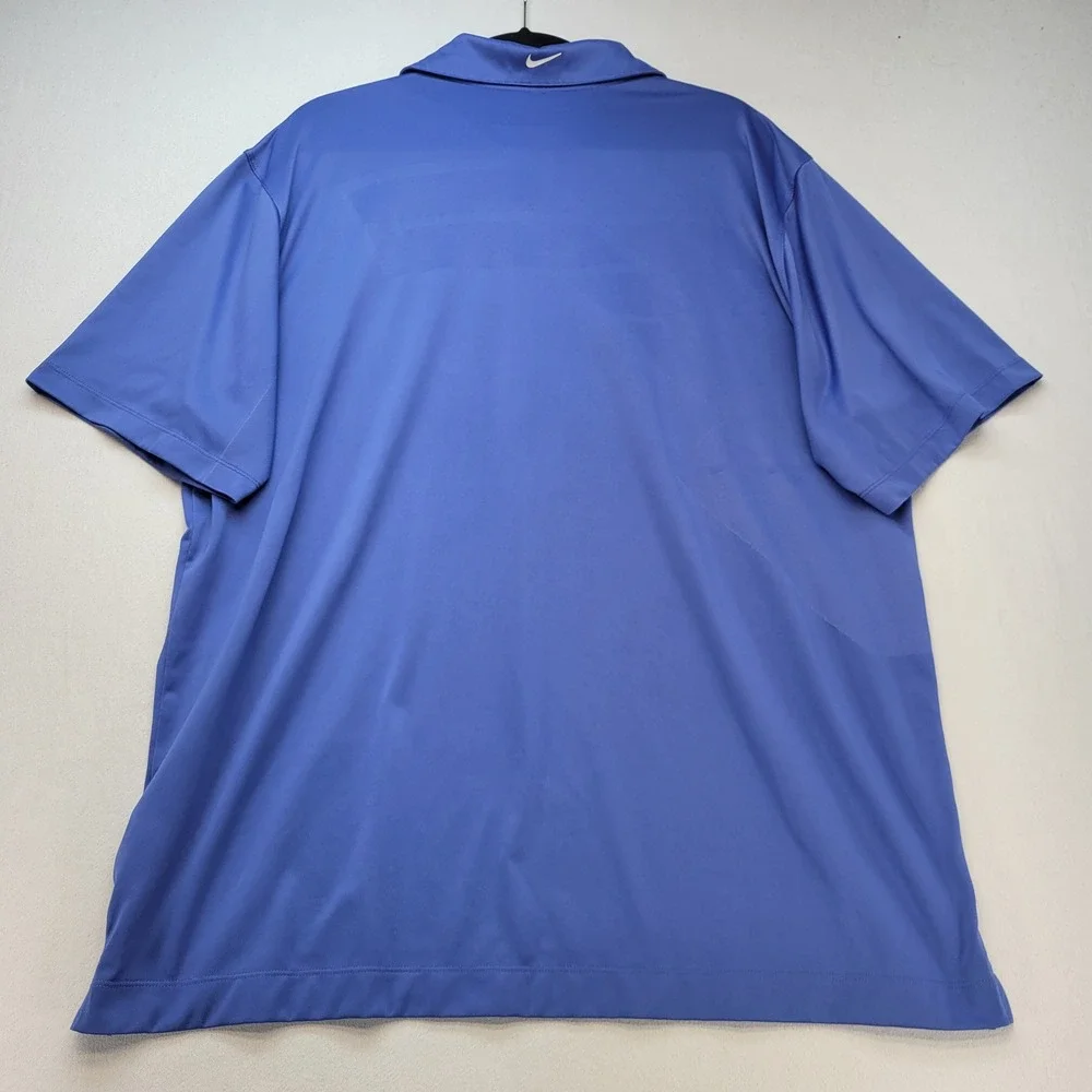 Nike Golf Polo Shirt Mens XL Blue Dri-FIT Short Sleeve Athletic‎ Preppy